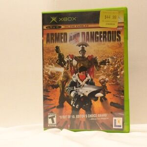 Armed and Dangerous Original Xbox Complete CIB Registration Card